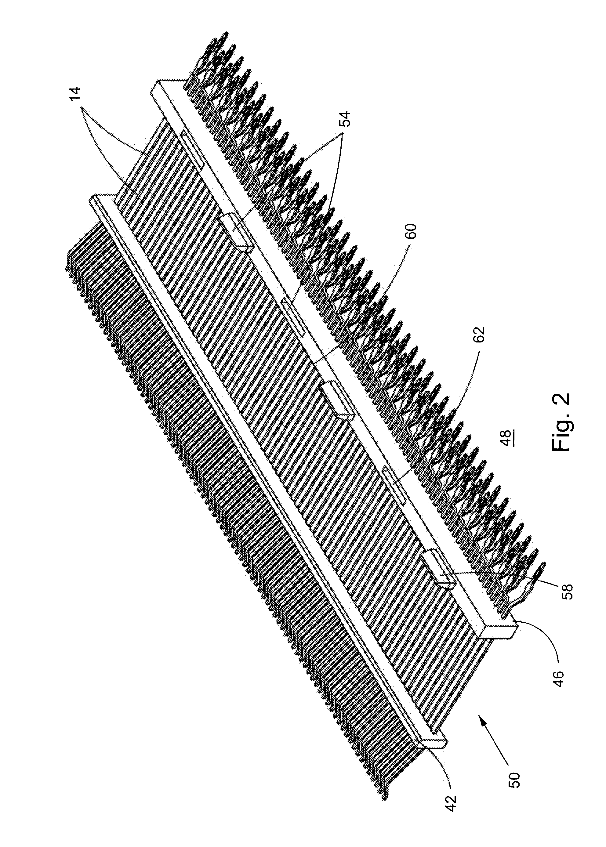 Overmolded Electrical Contact Array