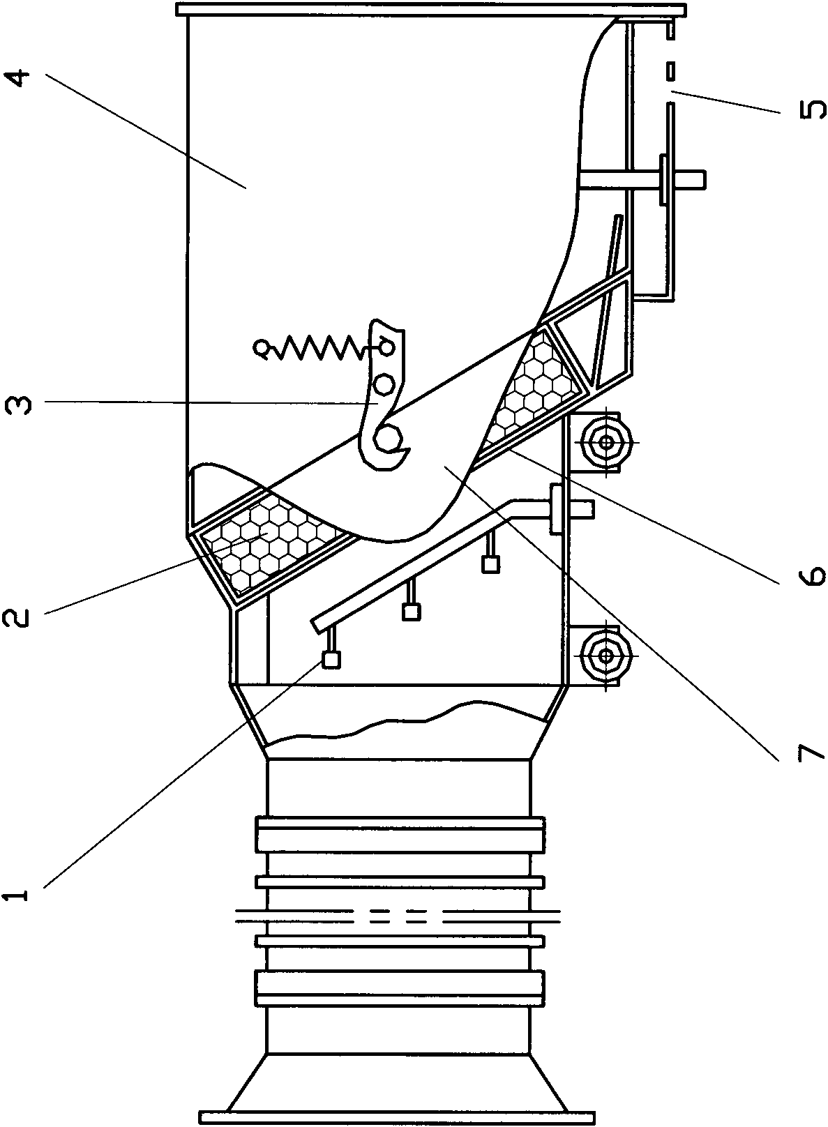 Mine dust removing device