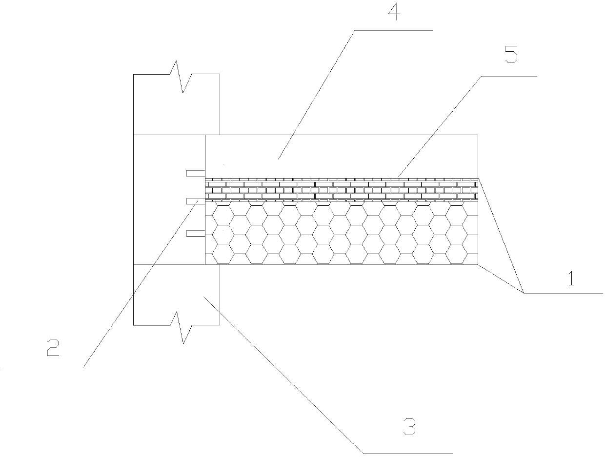Construction method for bearing overlapped heat-insulating floor slab