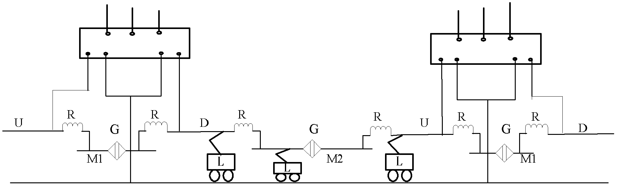 Electric railway damping automatic passing neutral section system