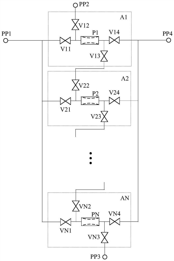 Piezoelectric micropump array, microsystem and thermal management method for microsystem