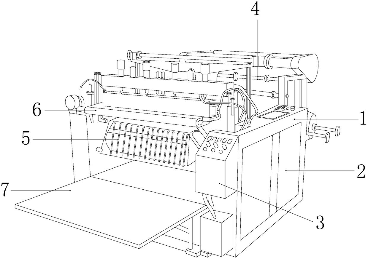 Split type production device for plastic bag