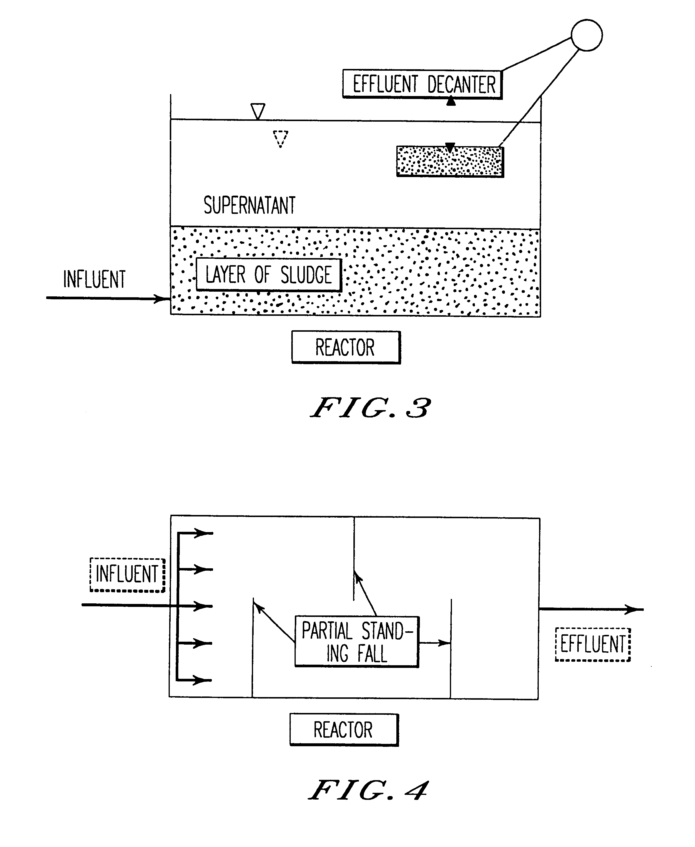 Process for wastewater treatment using intermittently decanted extended aeration process