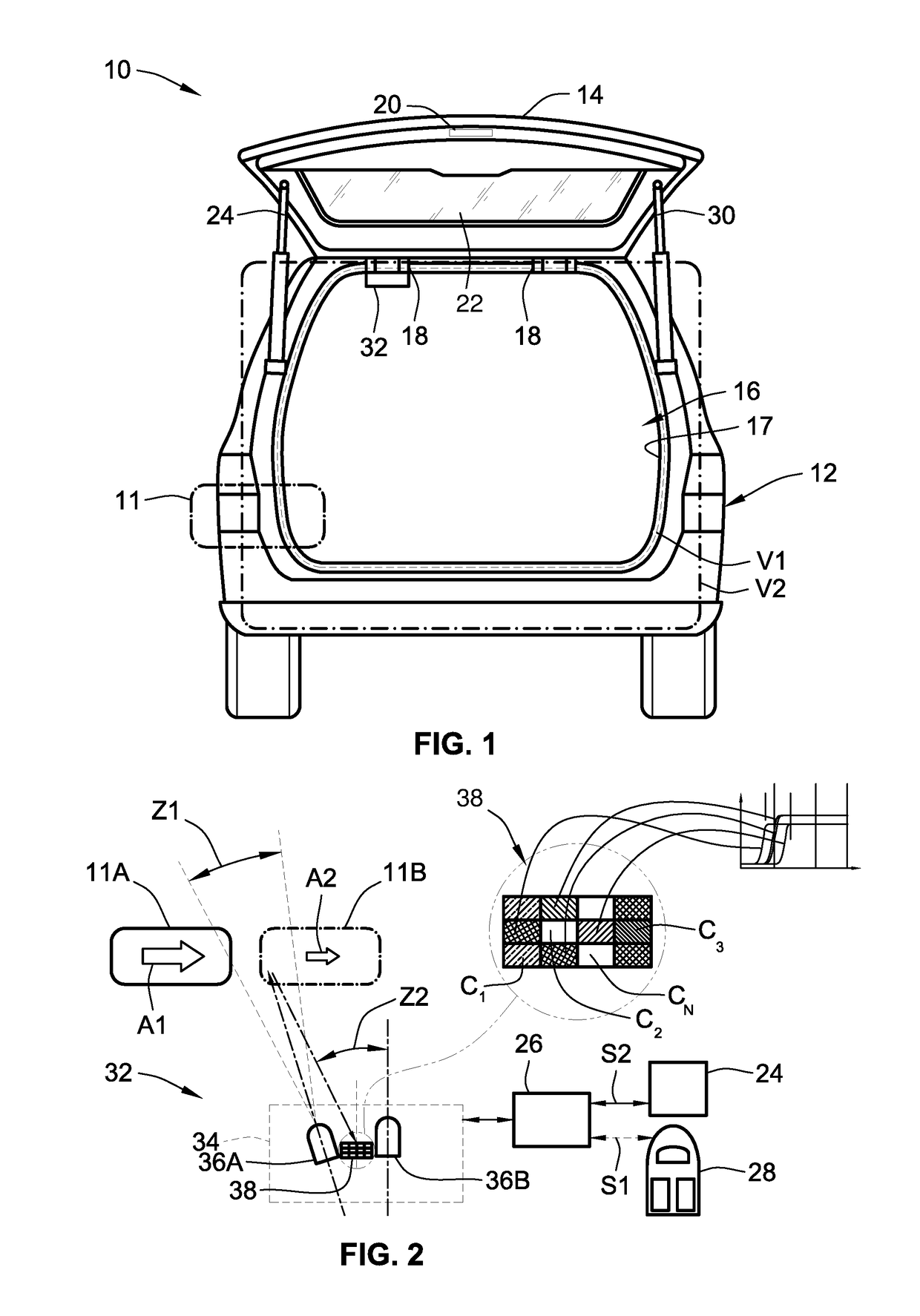 Foreign object detection systems and control logic for vehicle compartment closure assemblies
