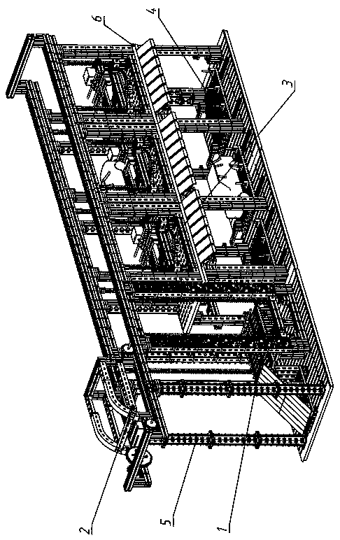 Comb type double-layer parking garage