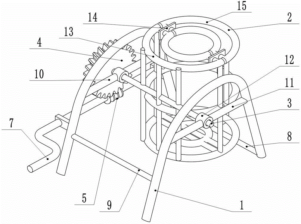 Support of drinking water bucket