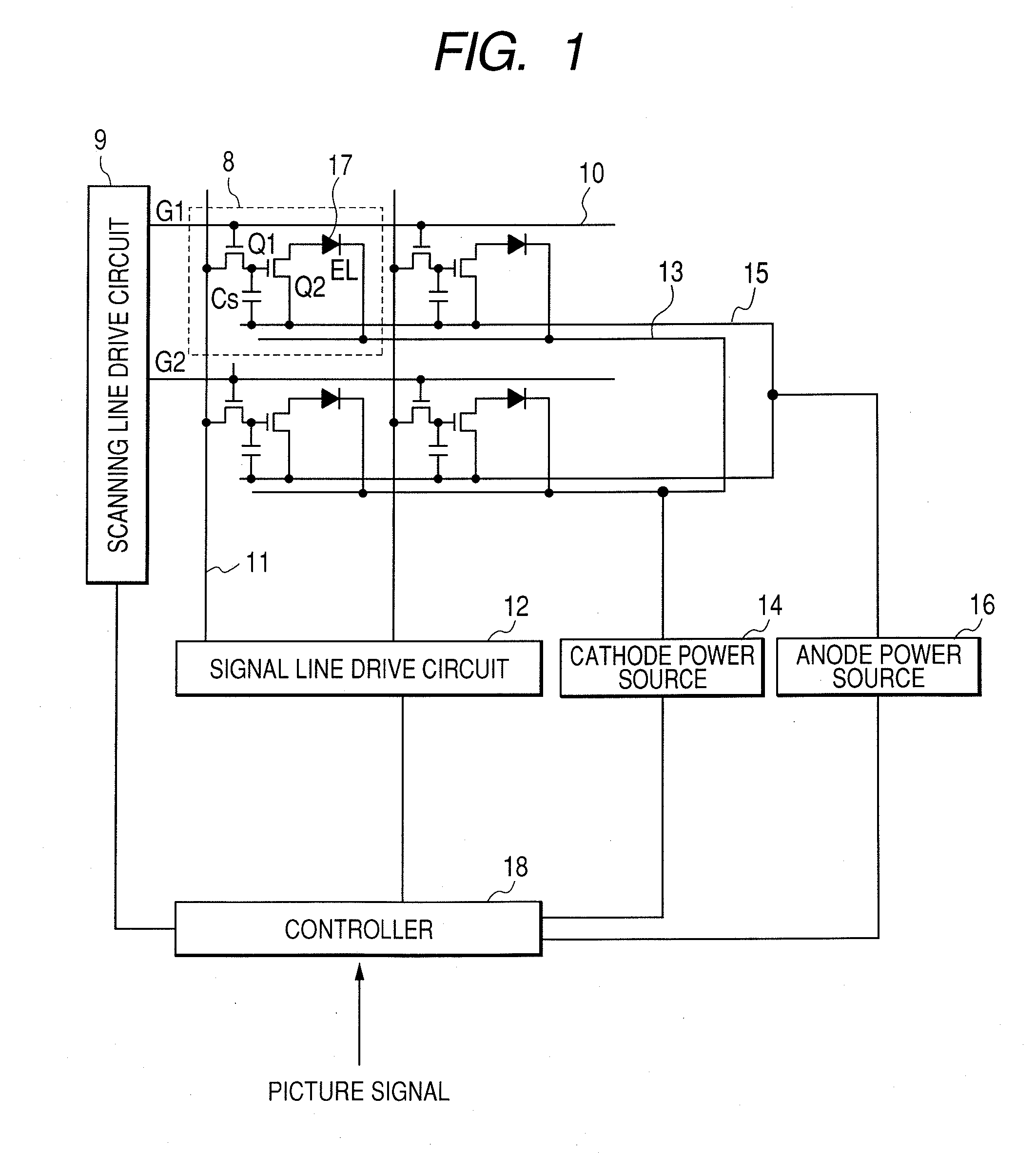 Organic elecroluminescence display apparatus, method of producing the same, and method of repairing a defect
