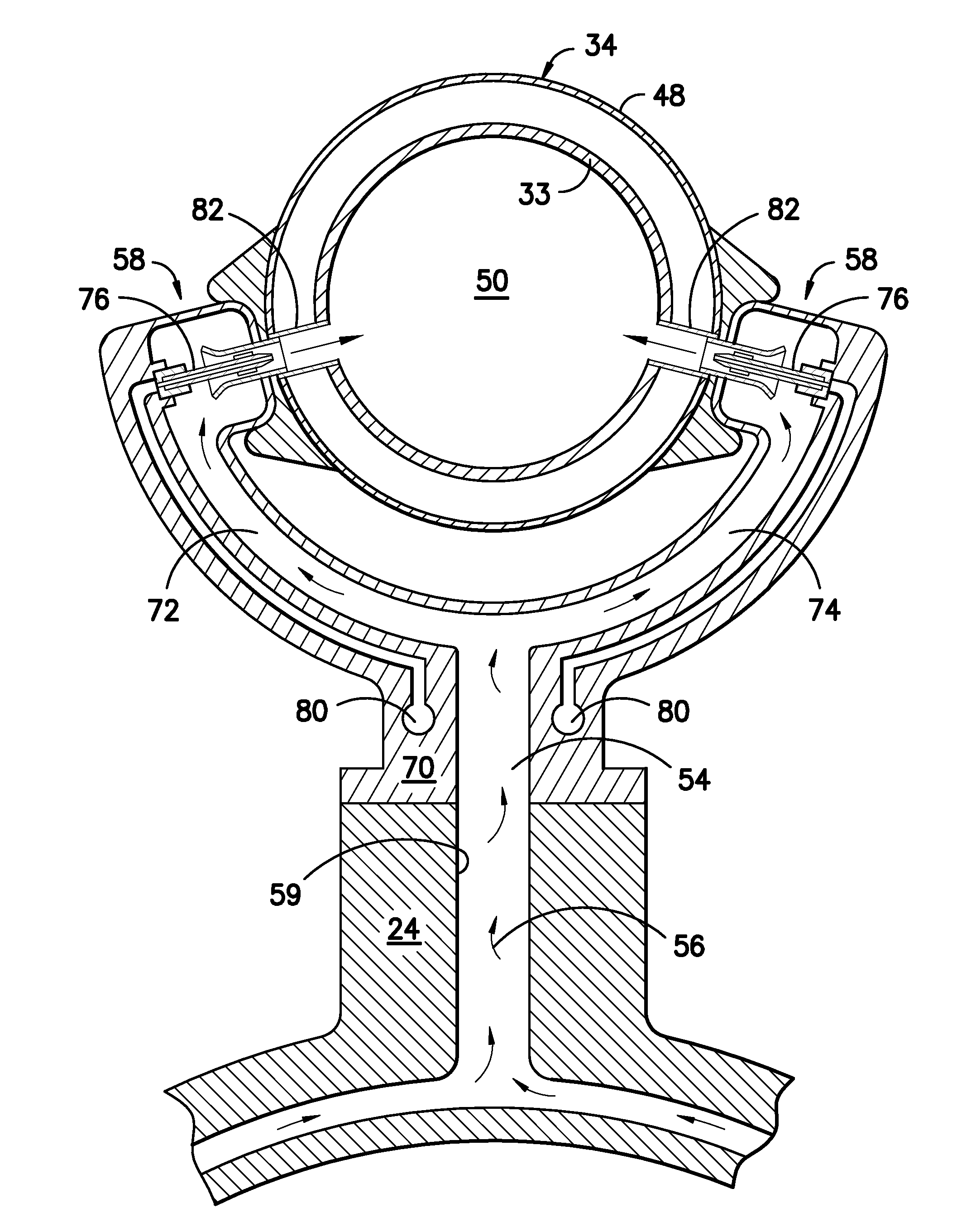 Bled diffuser fed secondary combustion system for gas turbines