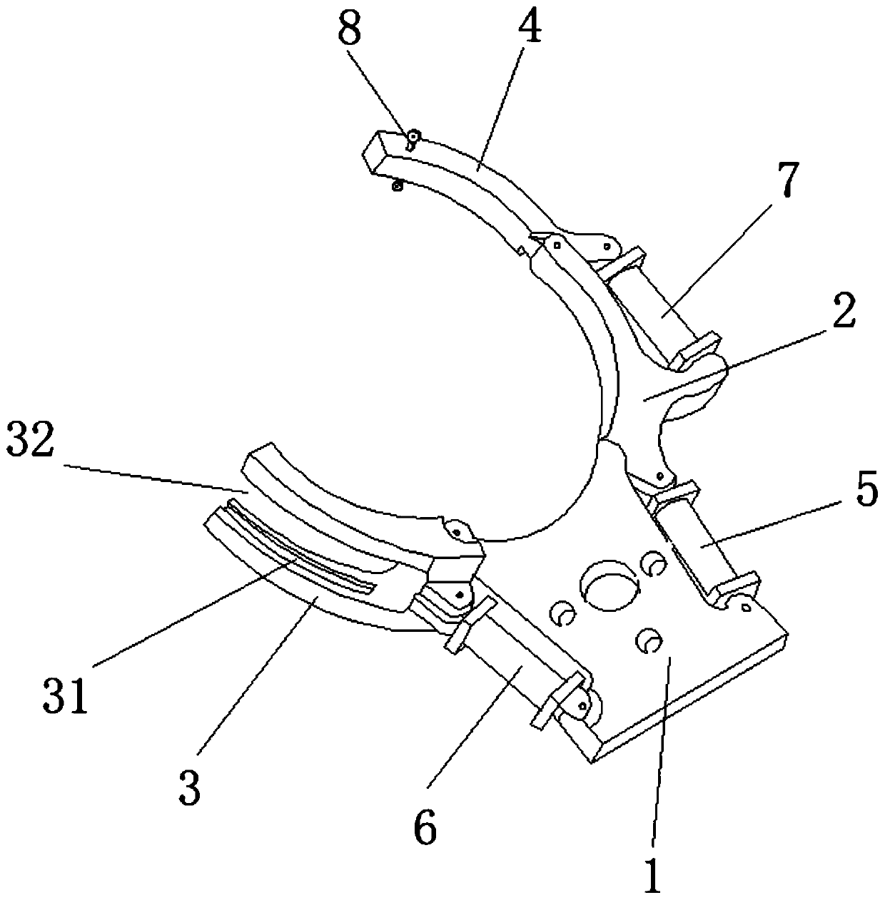 Intelligent rod ascending device capable of being adapt to telegraph poles with different diameters and method