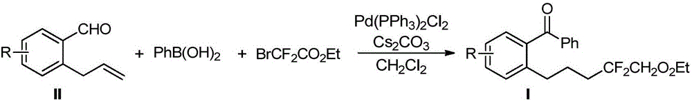 Method for preparing 6-difluoro alkyl ketone