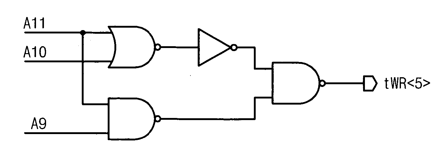 Decoding circuit for memory device