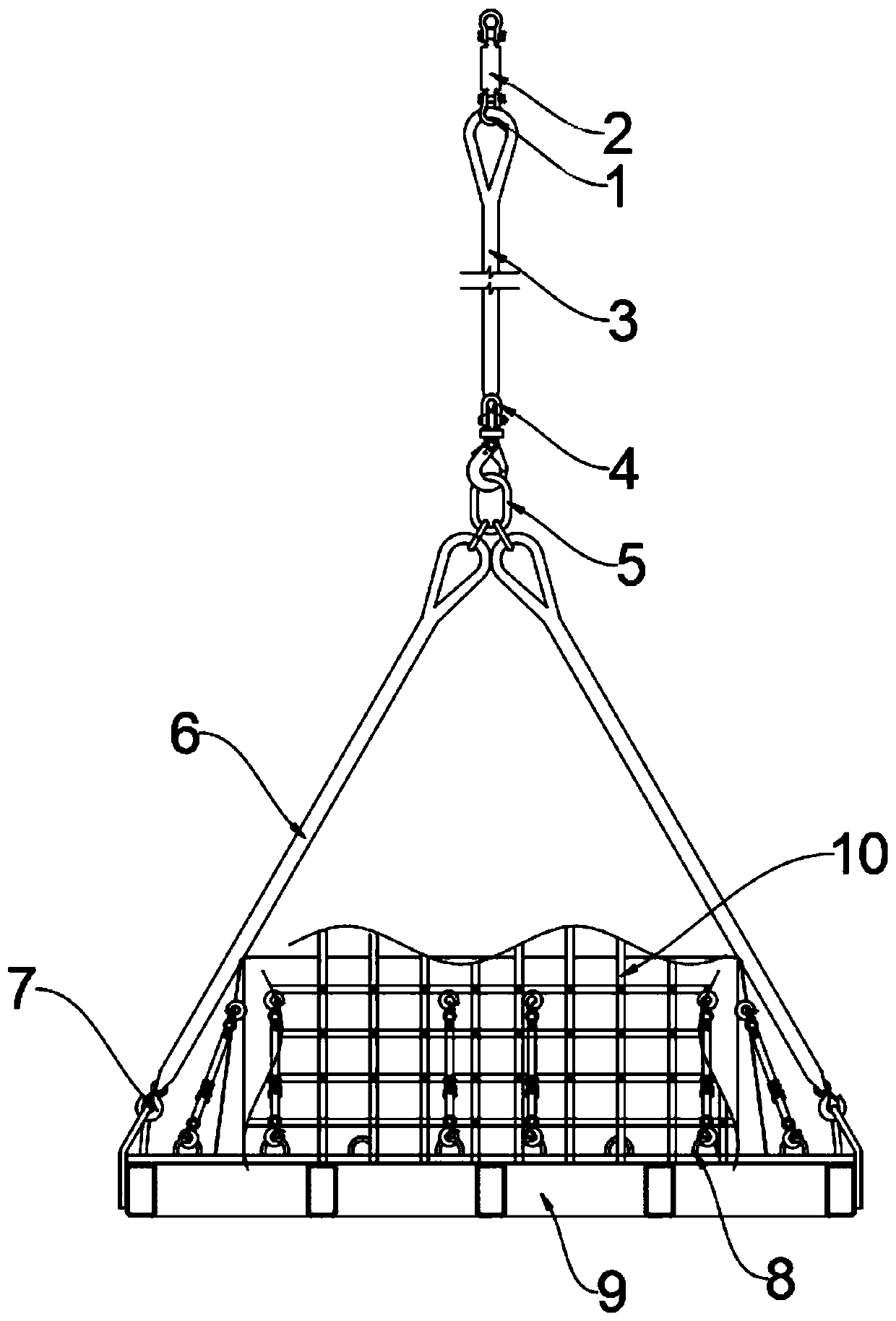 Safe handling apparatus of helicopter and working method thereof