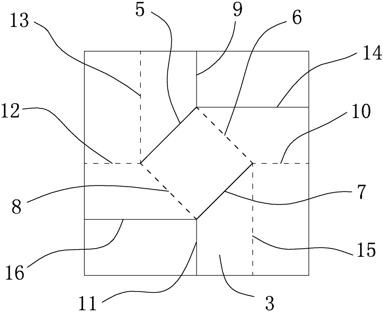 Unfoldingantenna basic unit, unfoldingantenna and folding method based on origami