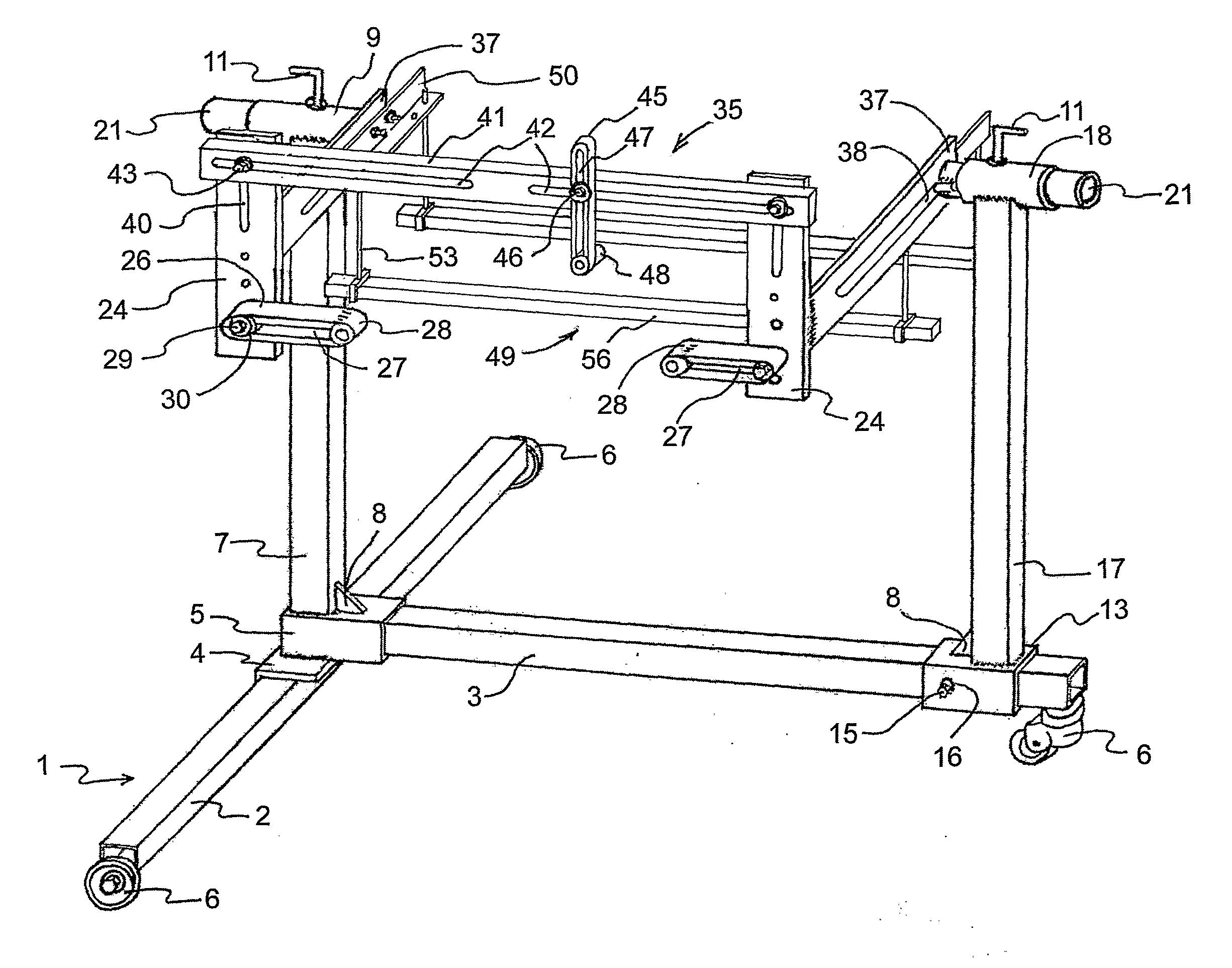 Universal vehicle engine, gearbox and like stand