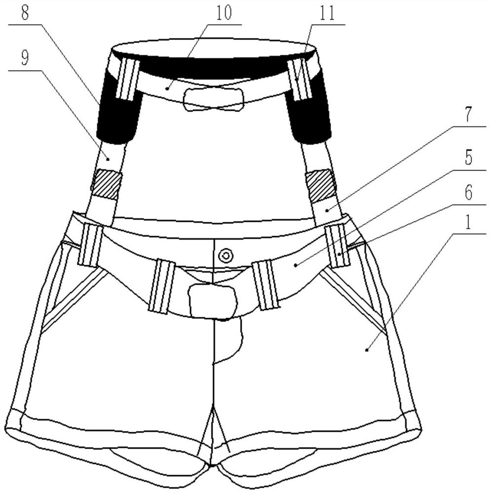Wearable fetal position fixing device used after external version for abnormal fetal position