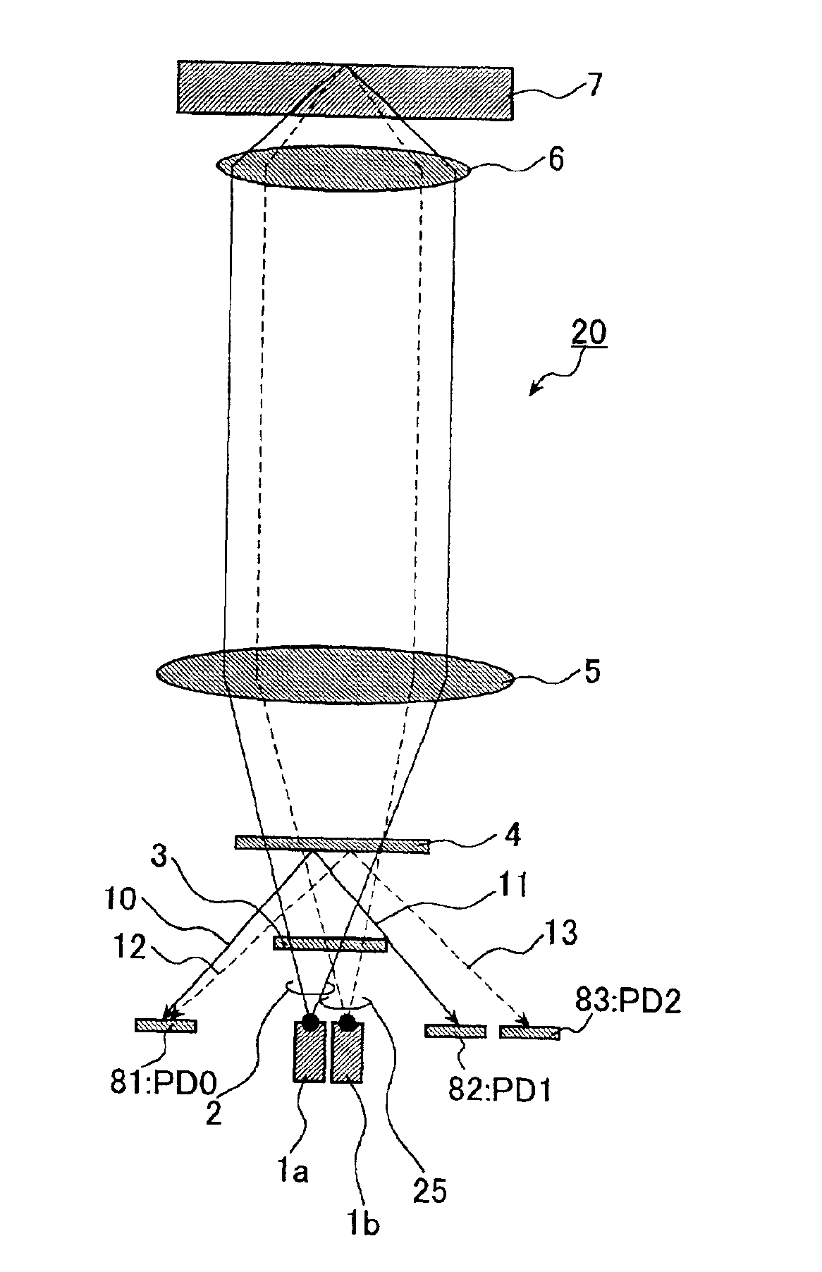 Optical pick-up, optical disk apparatus and information processing apparatus