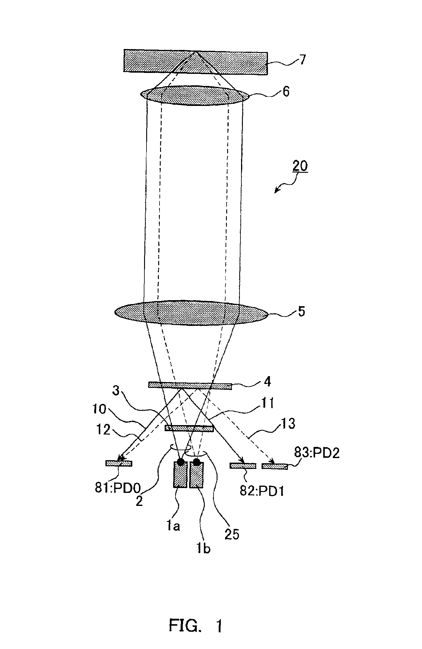 Optical pick-up, optical disk apparatus and information processing apparatus