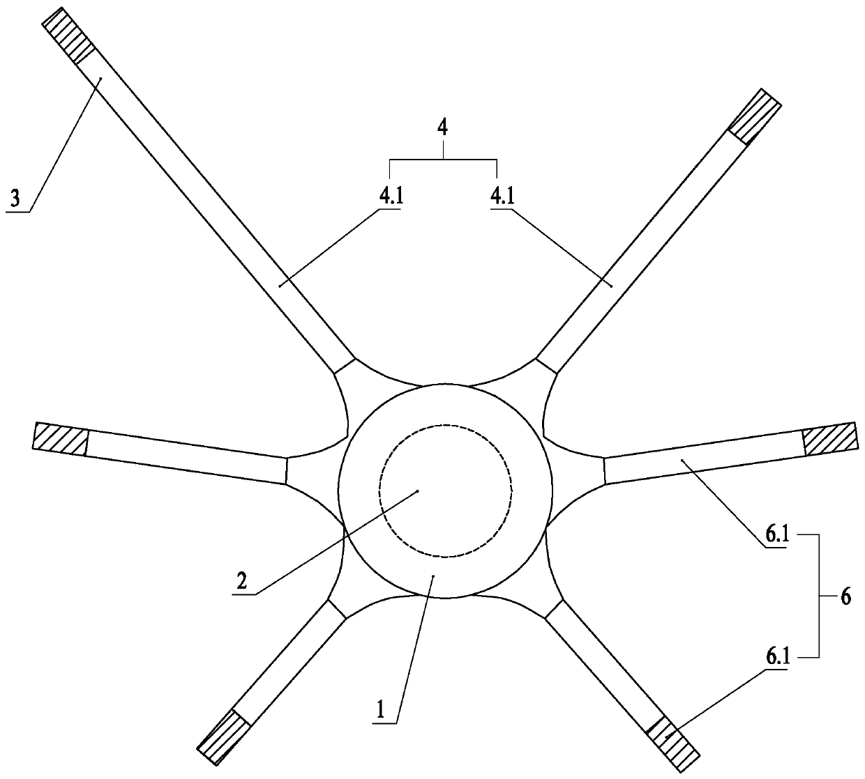 Compression hemostasis device for femoral artery interventional postoperative puncture point