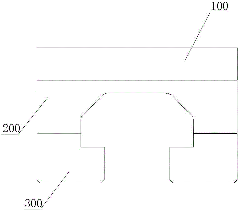 css platform connecting bridge area segmental manufacturing process and special oblique tire frame