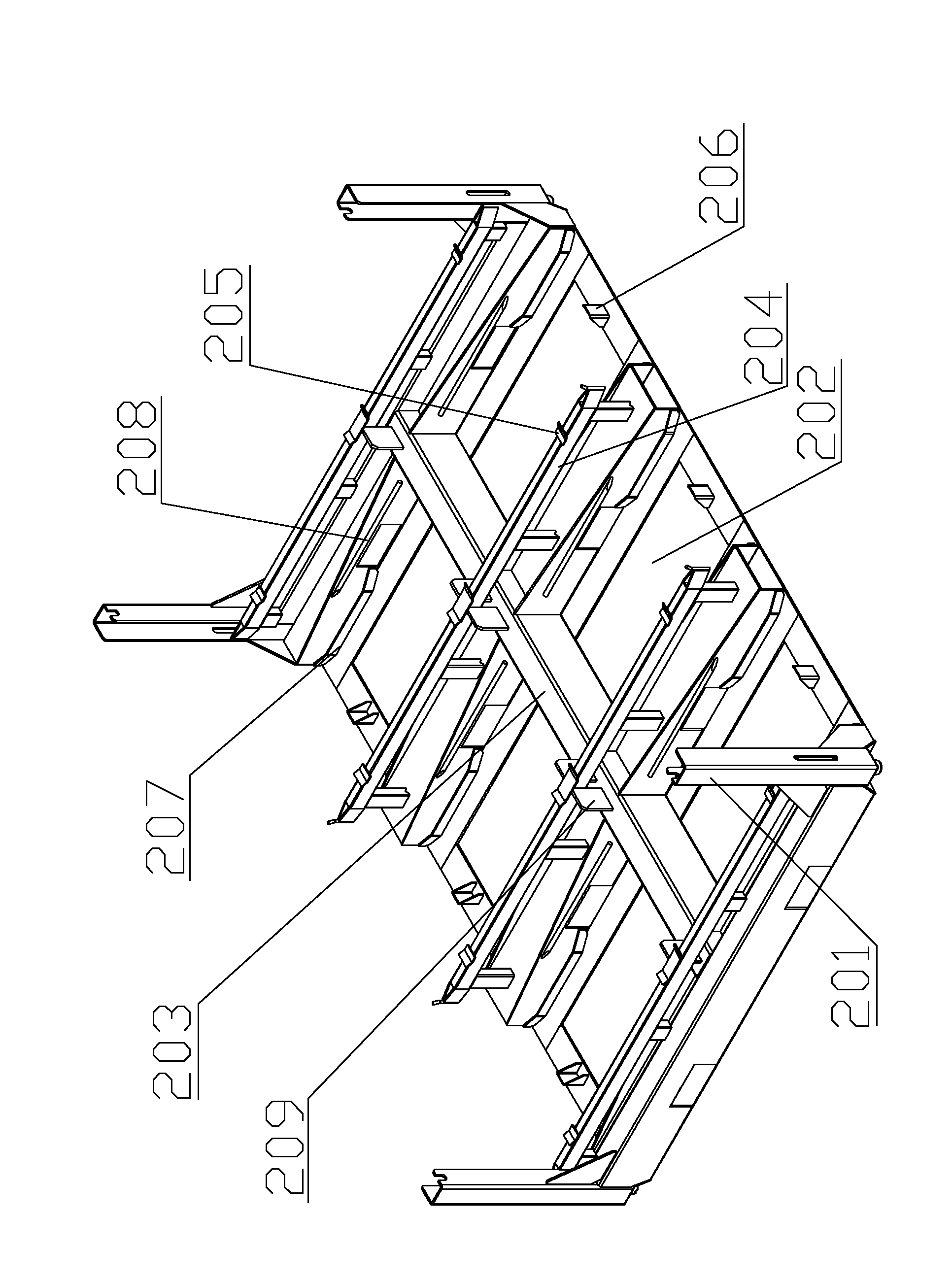 Engine material frame