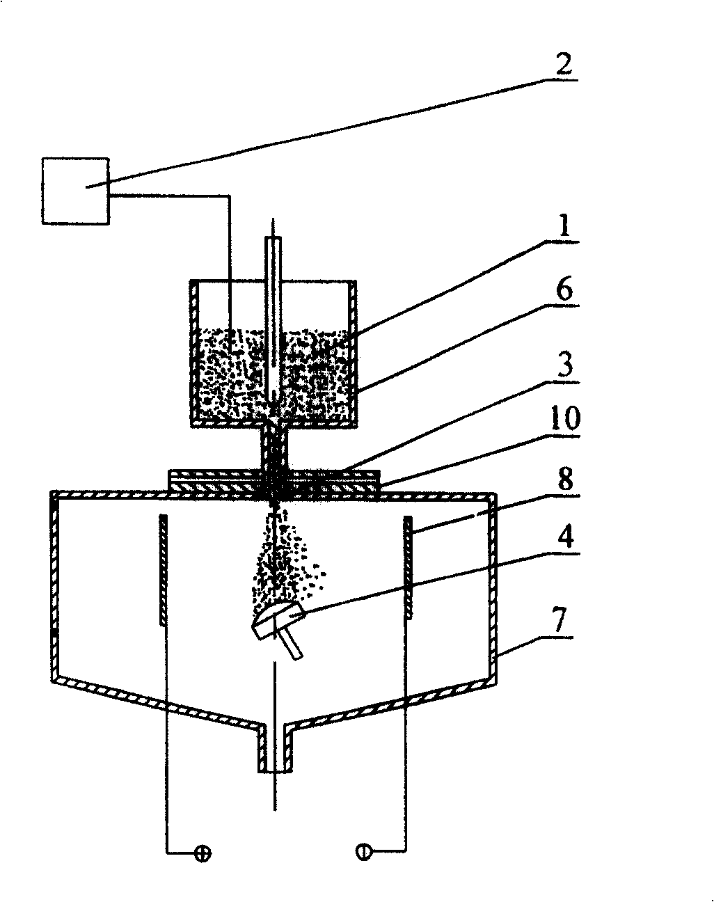 Selective metal drop size spray-deposition method