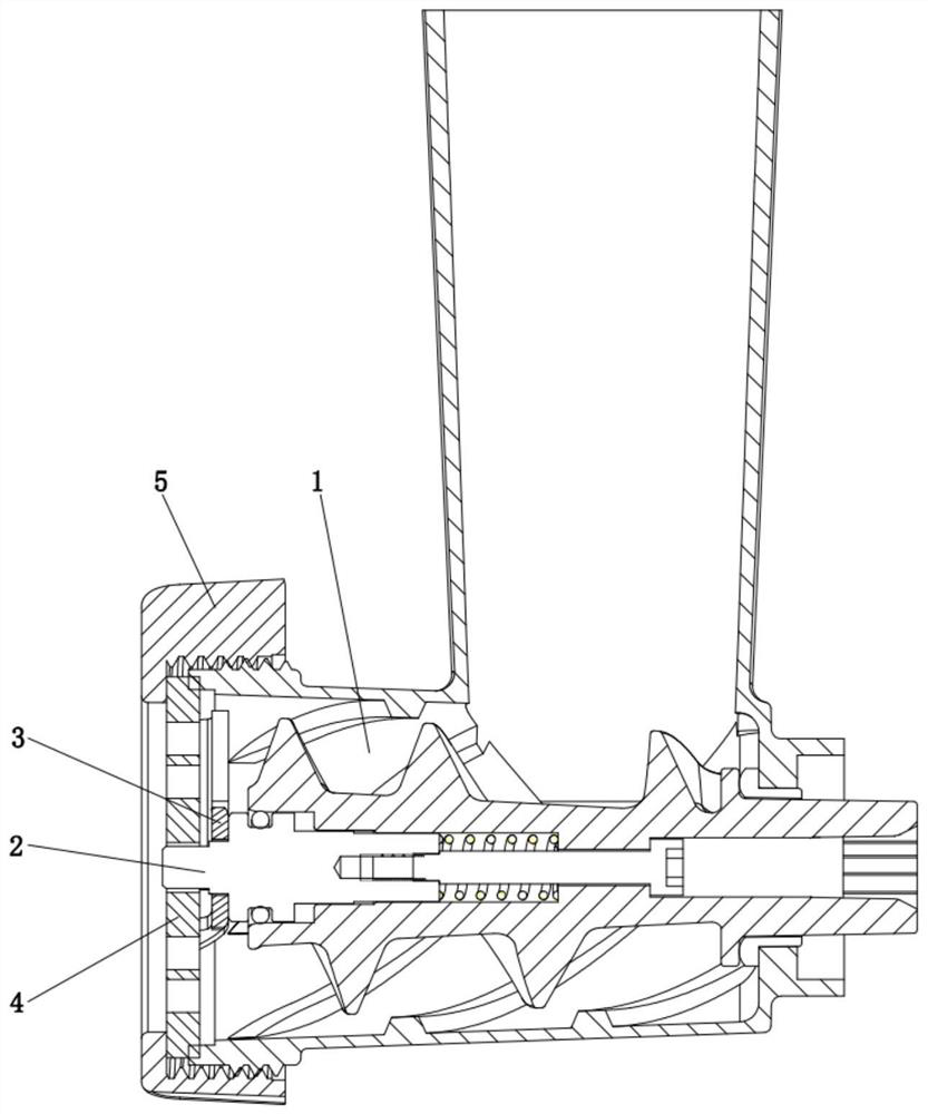 Elastic unloading meat grinder