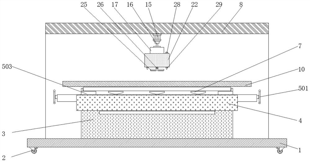 Solar photovoltaic glass plate coating device