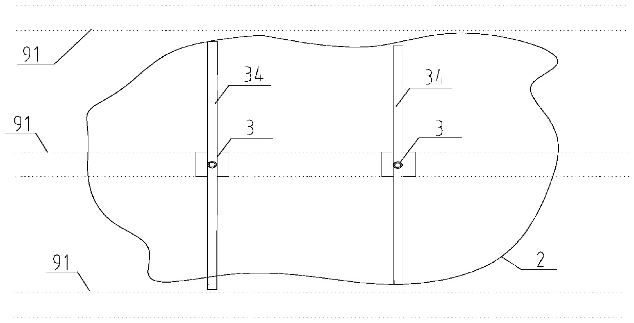 External wall insulation layer nondestructive repair method and external wall insulation structure