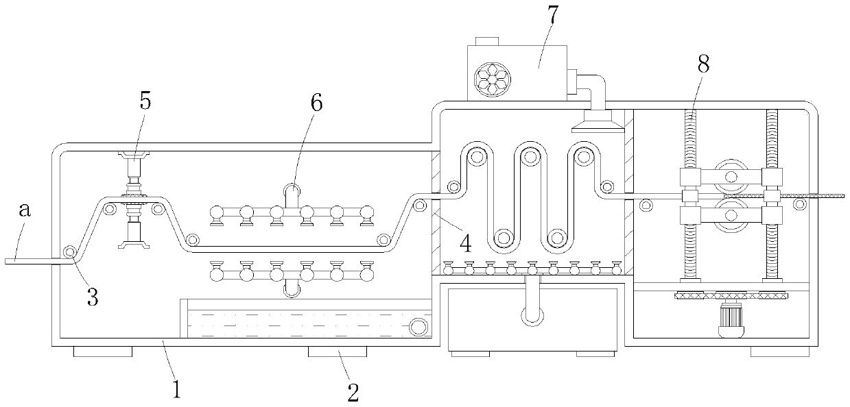 Coating and rolling device for battery production