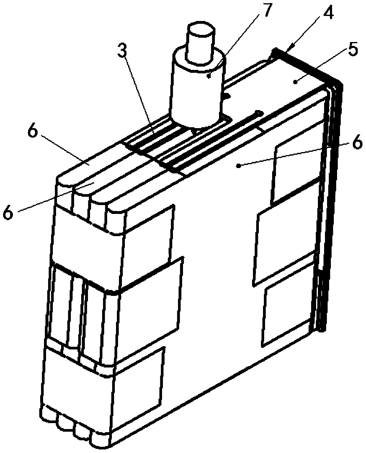 The connection structure and connection method of tabs and poles