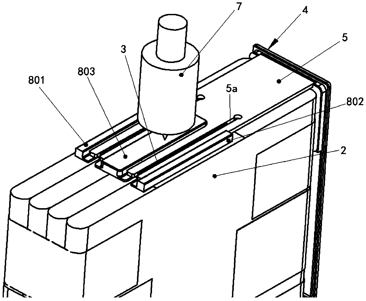 The connection structure and connection method of tabs and poles