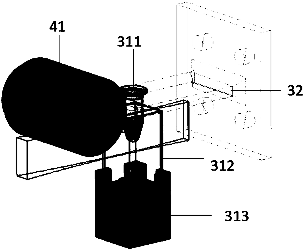 A device and testing method for imaging the transparent droplet in light sheet fluorescence microscopy