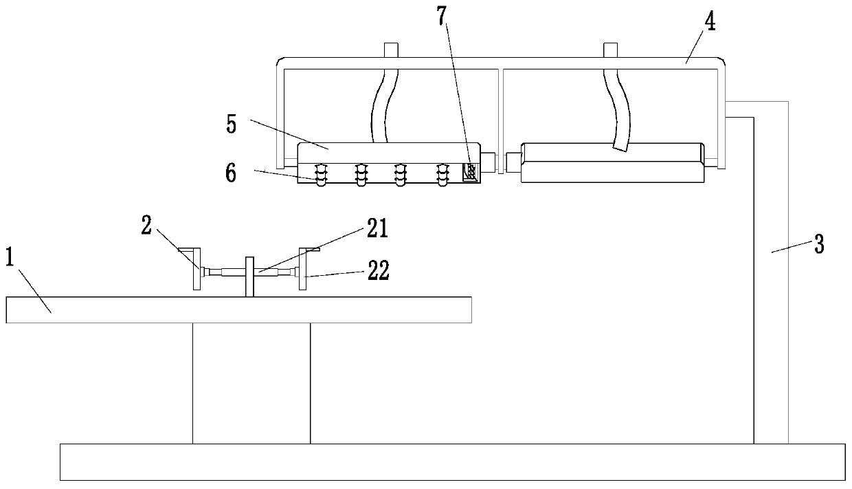 Steamer coating production line of steam turbine and coating method thereof