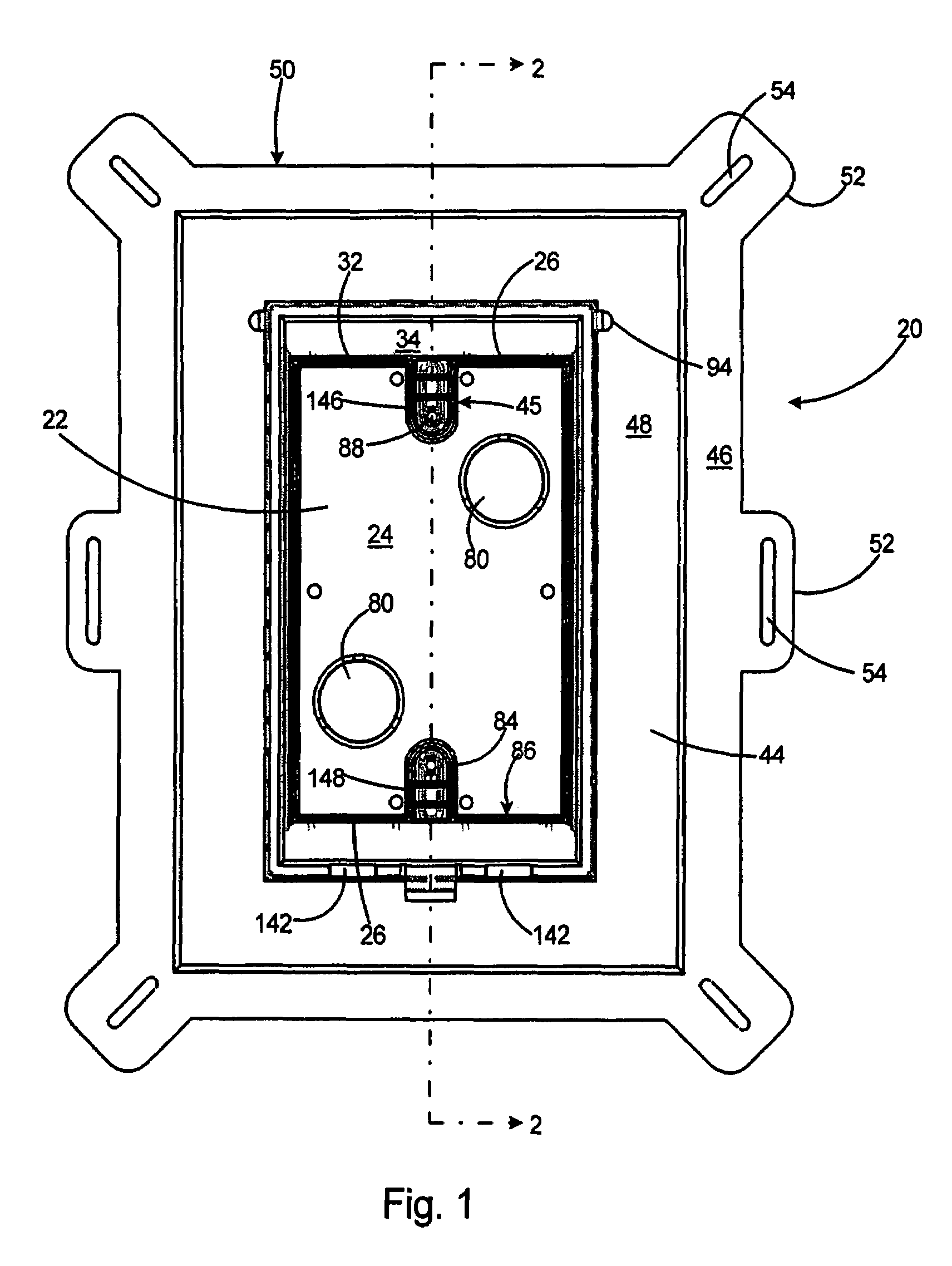 Recessed electrical box