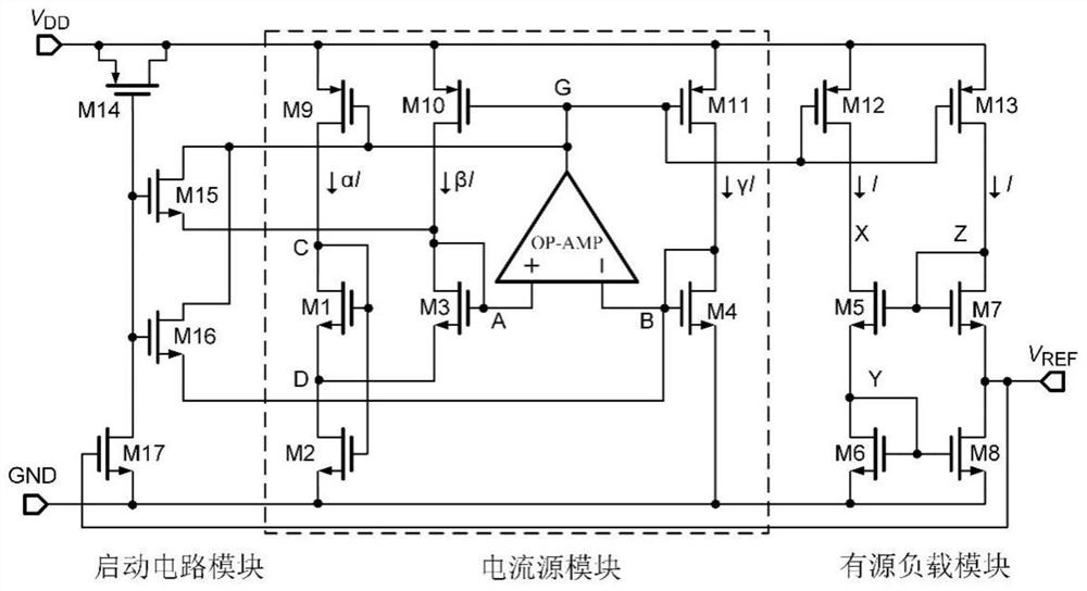 High-performance CMOS voltage reference source with negative feedback