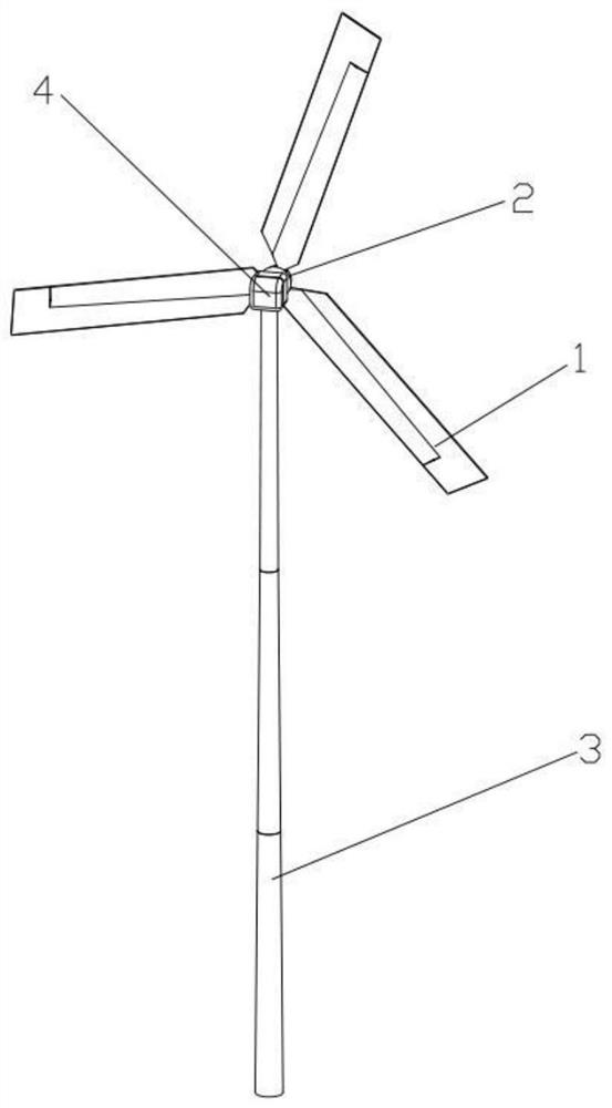 Wind power blade and application thereof