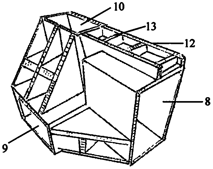 Ridge-shaped combined building structure