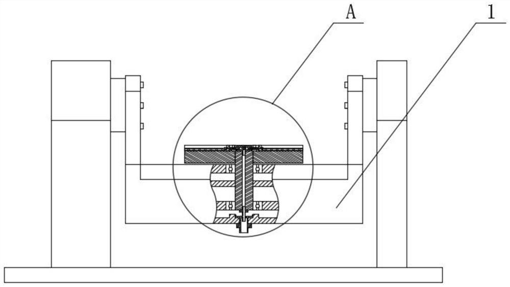 Five-axis machine tool rotary table with damping structure