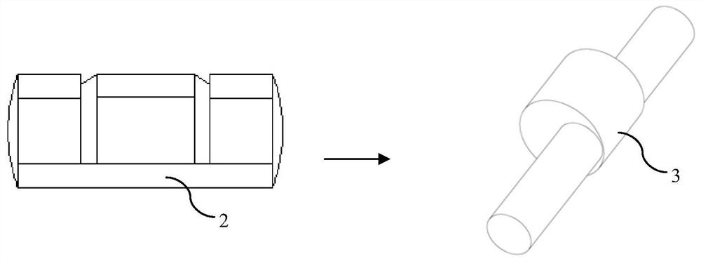 An eccentric shaft and its forming process