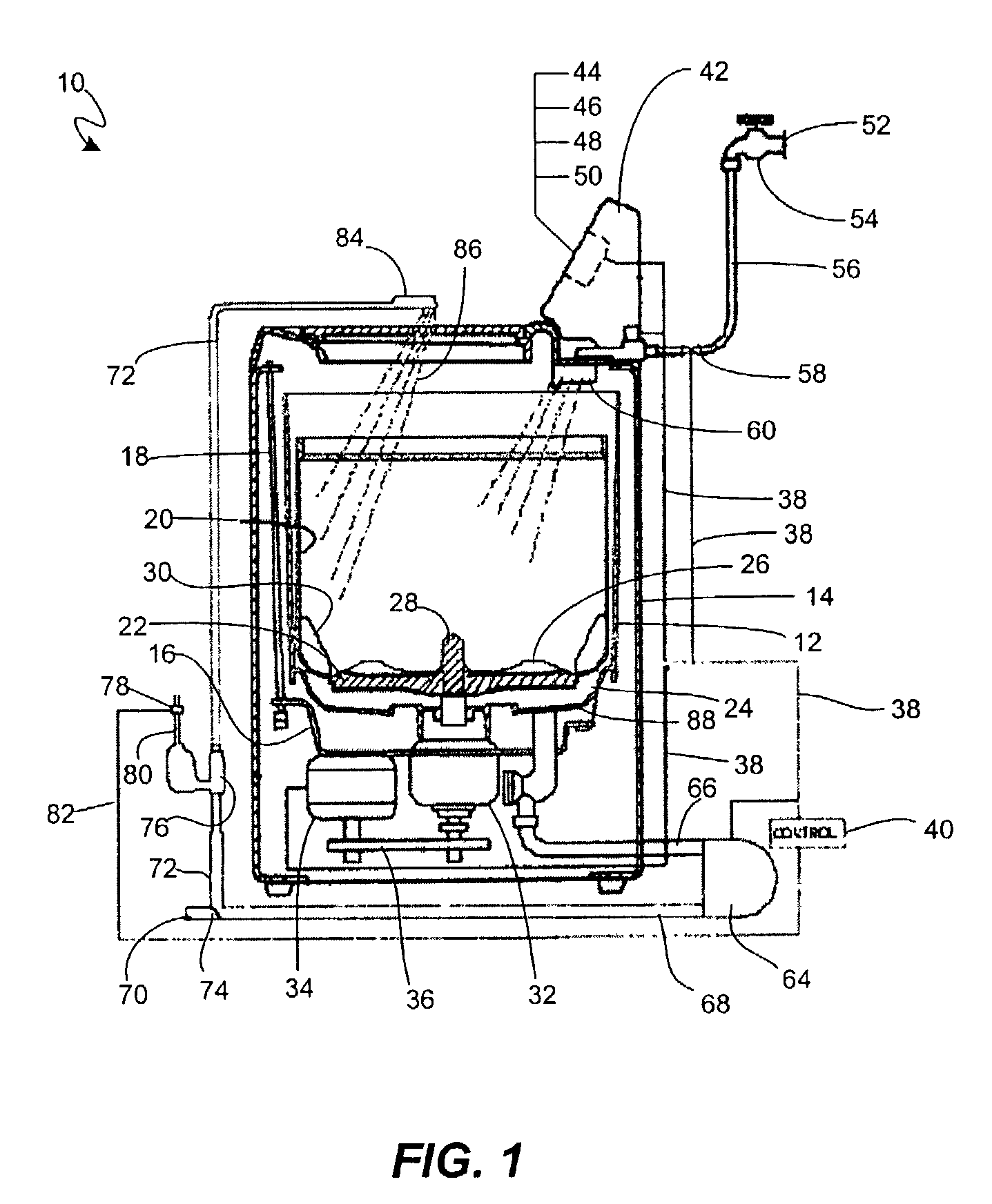 Method for washing varying clothes loads in automatic washer using common water level