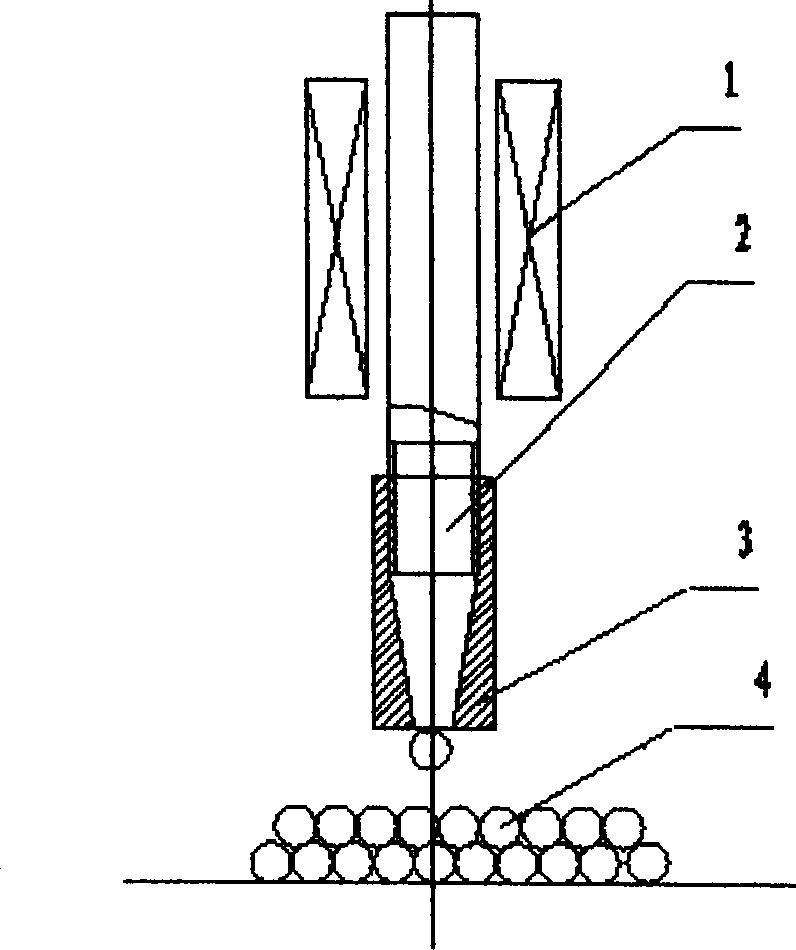 Magnetic suction precision sowing method and its equipment