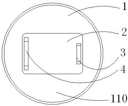 Circular police shield with guiding groove