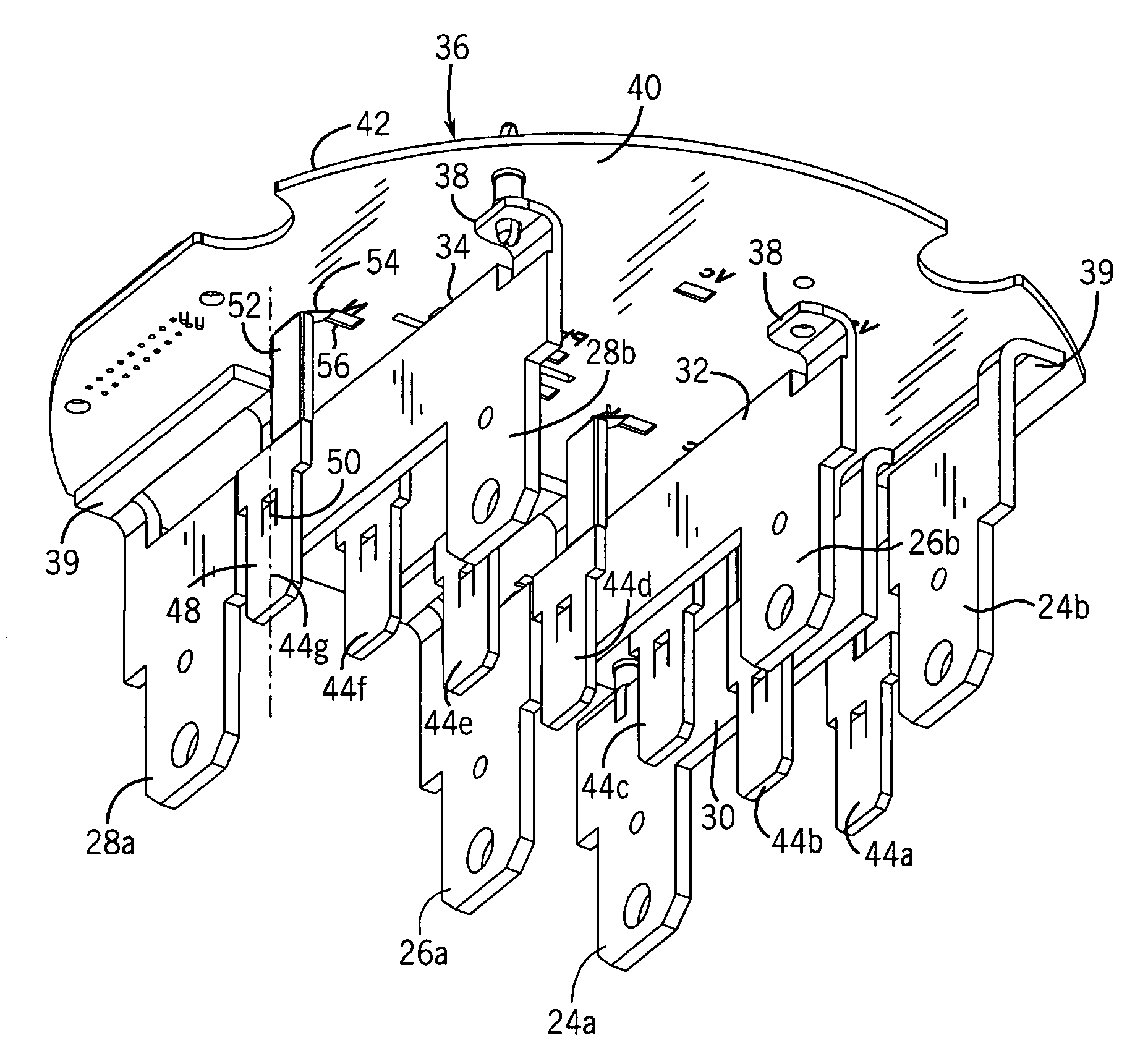 Electronic electricity meter having configurable contacts