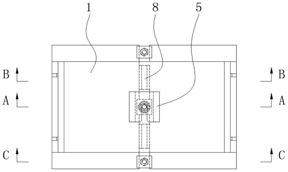 Checking fixture for vehicle frame longitudinal beam and longitudinal beam plate material