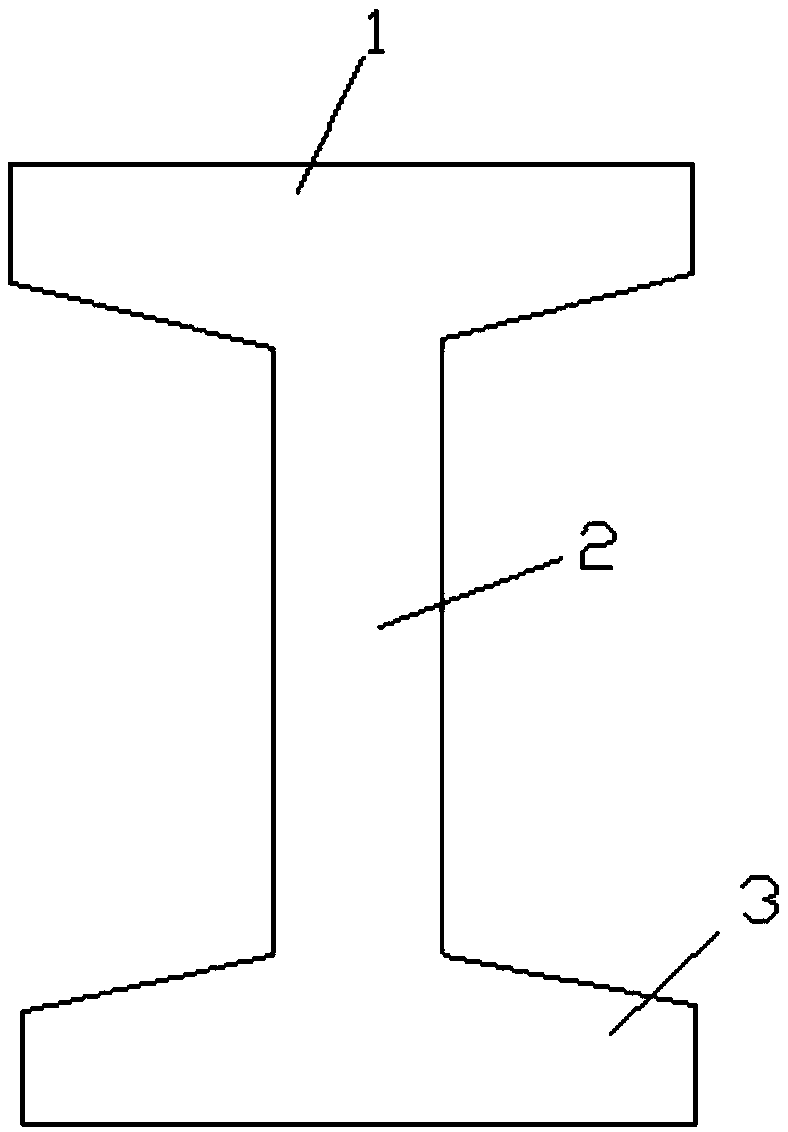 I-shaped plastic batten and production method thereof