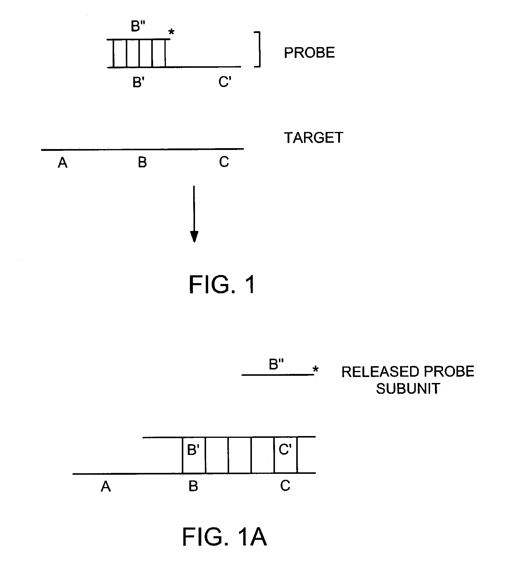Methods for detection of a target nucleic acid using multi-subunit probes