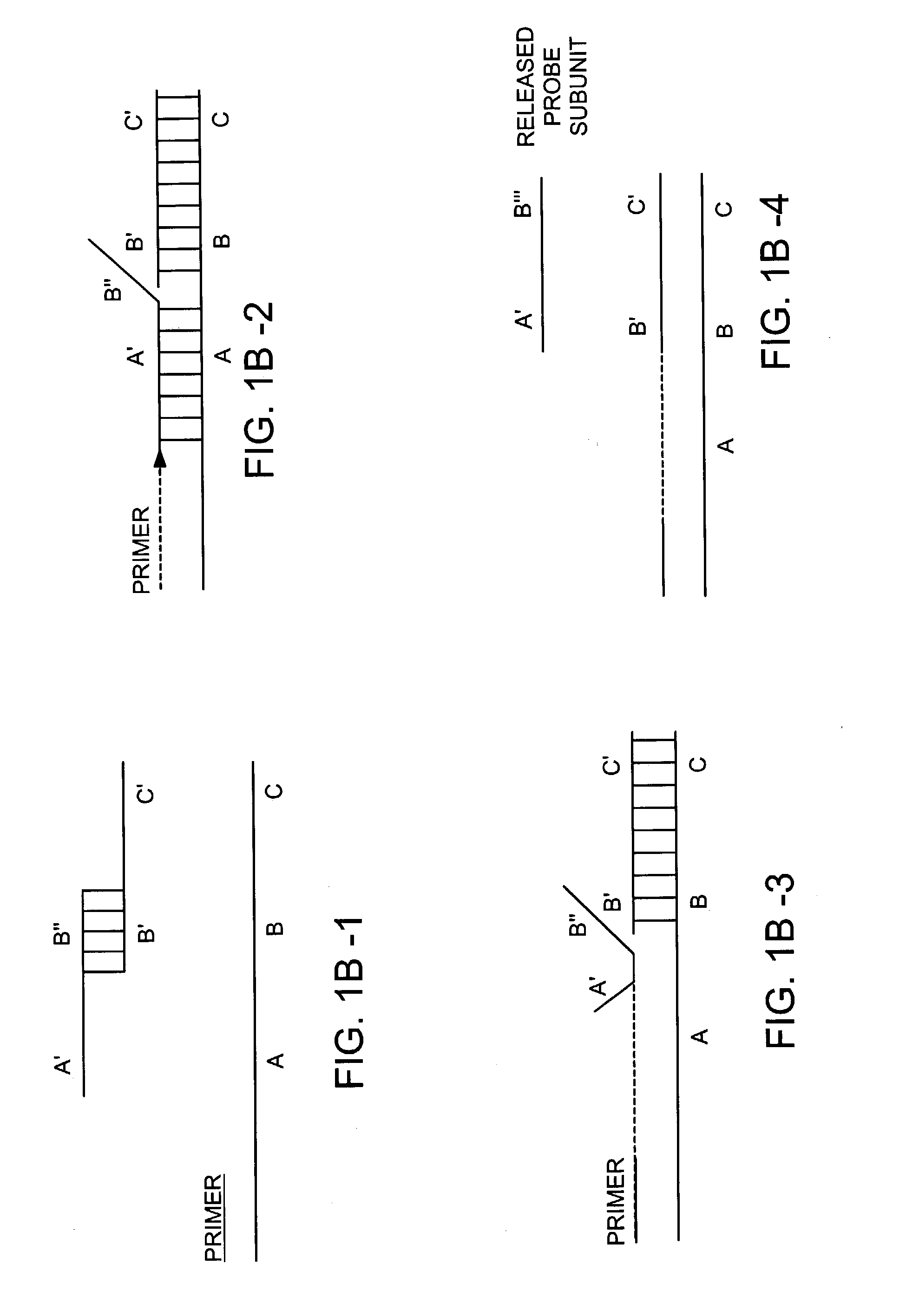 Methods for detection of a target nucleic acid using multi-subunit probes