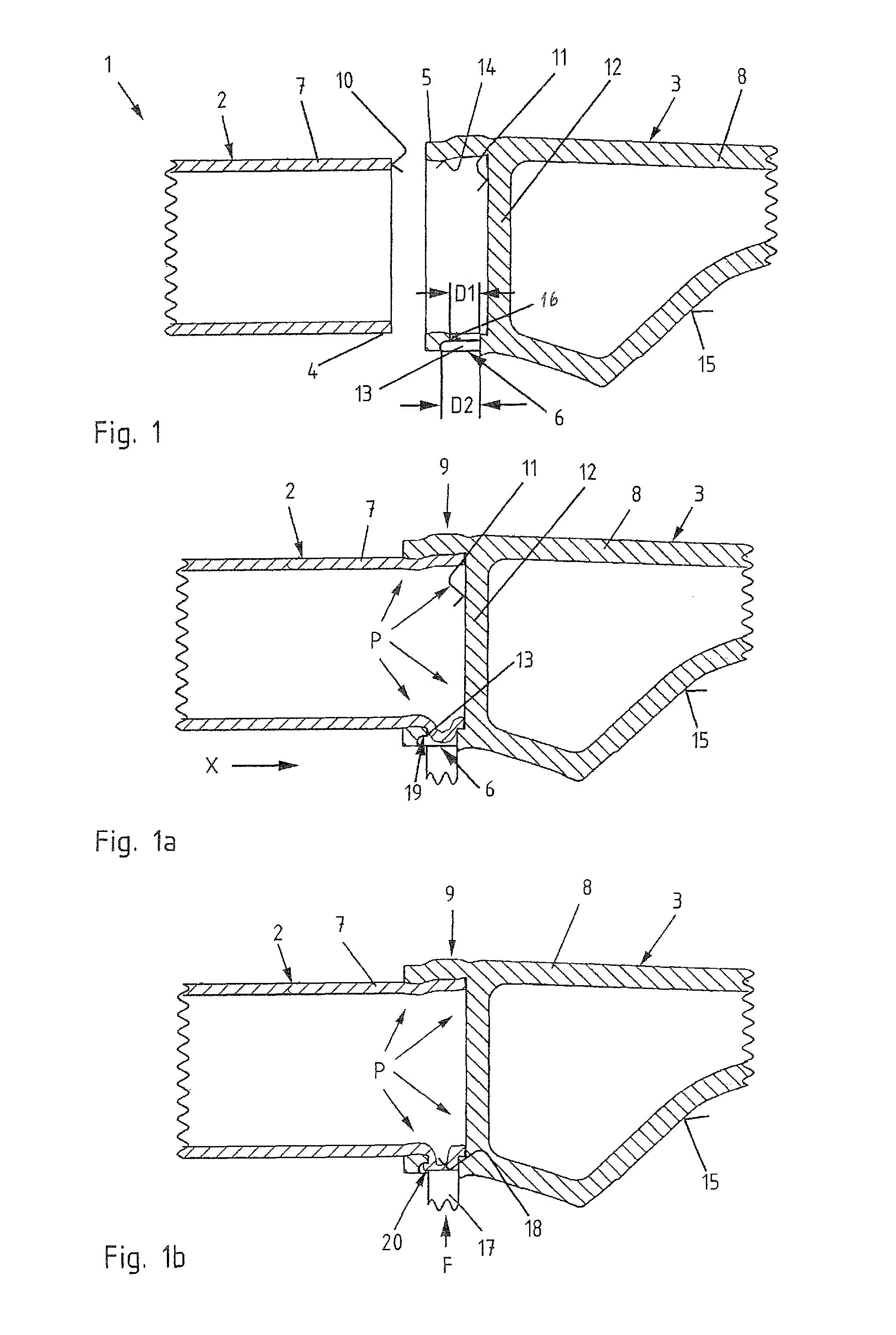 Method of connecting chassis parts, and a chassis assembly