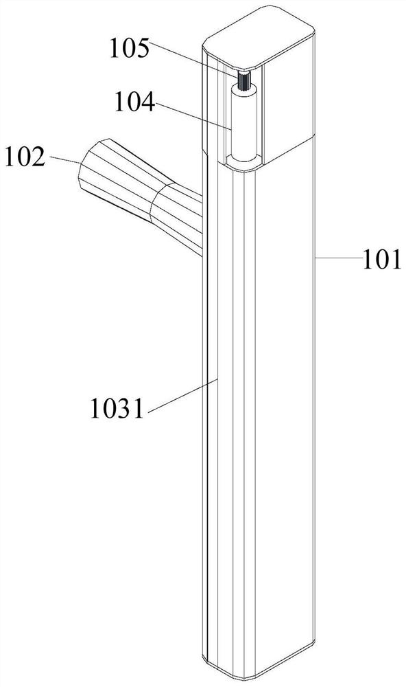 A welding gun device and welding equipment