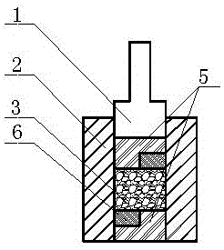 Improved method for carrying out rock shearing test by using rock triaxial compression apparatus